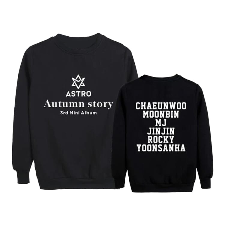 KPOP Boys Sweatshirt – Unisex Casual Concert Pullover for Men & Women with Letter Print