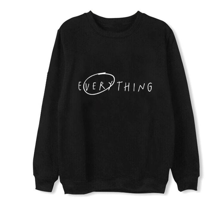 KPOP Boys Sweatshirt – Unisex Casual Concert Pullover for Men & Women with Letter Print