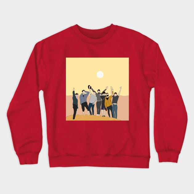 KPOP Boys Sweatshirt – Unisex Casual Concert Pullover for Men & Women with Letter Print
