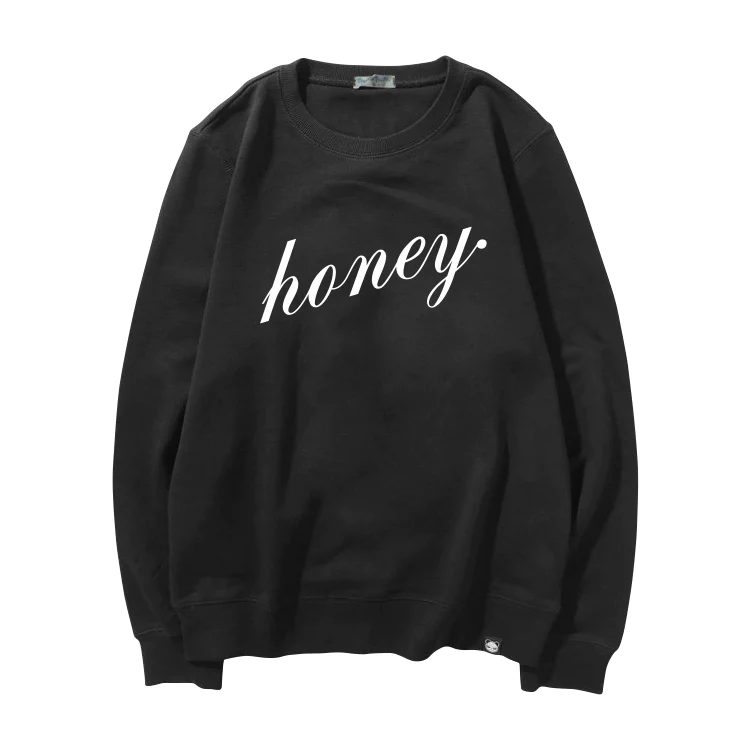 KPOP Boys Sweatshirt – Unisex Casual Concert Pullover for Men & Women with Letter Print