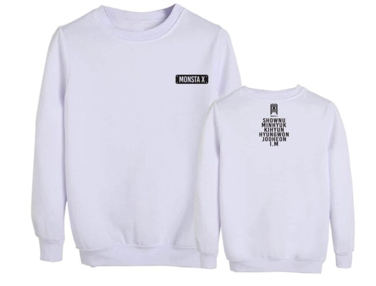 KPOP Boys Sweatshirt – Unisex Casual Concert Pullover for Men & Women with Letter Print