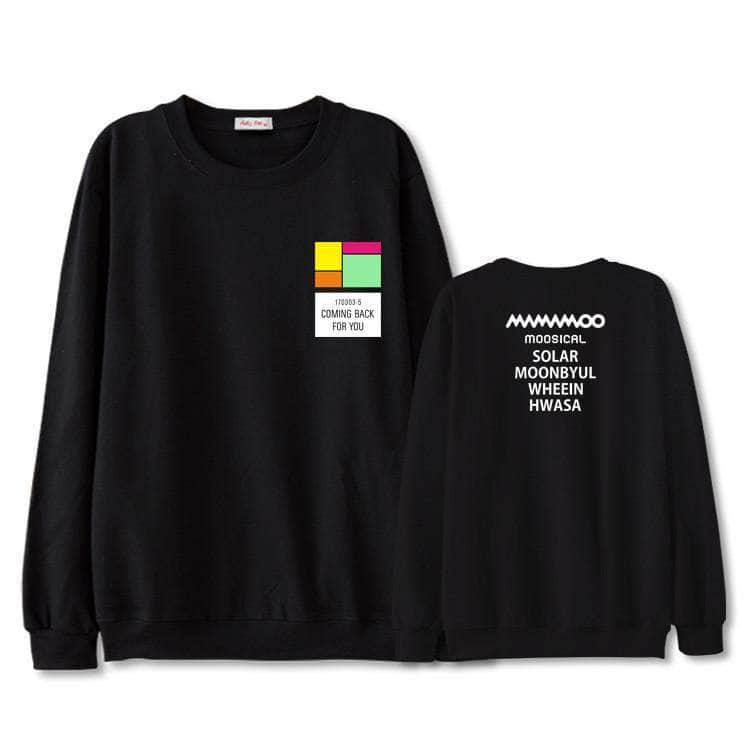 KPOP Boys Sweatshirt – Unisex Casual Concert Pullover for Men & Women with Letter Print