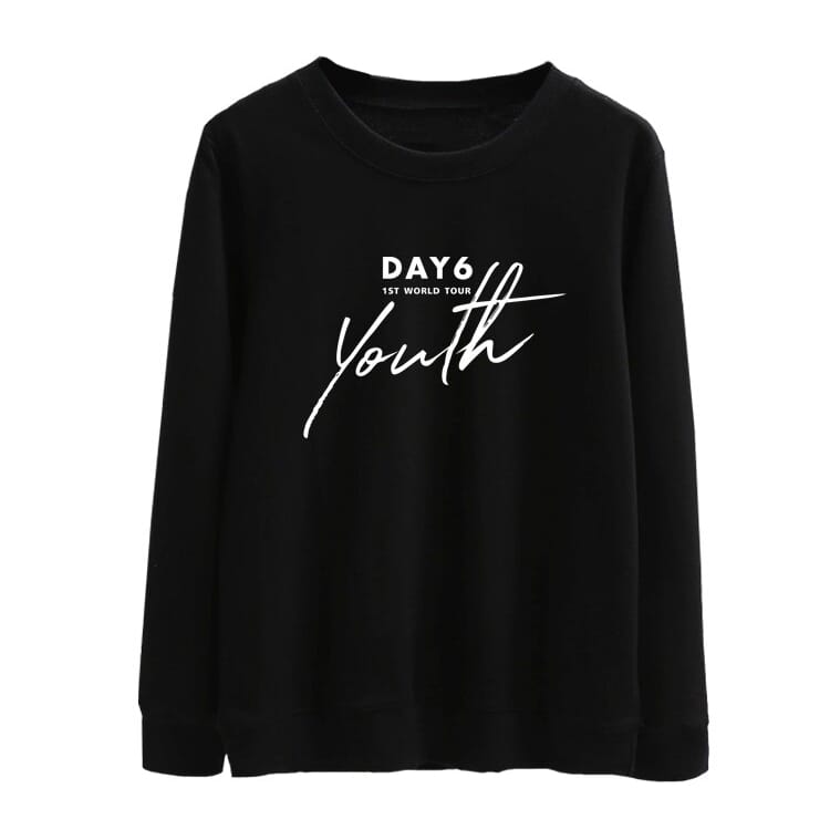 KPOP Boys Sweatshirt – Unisex Casual Concert Pullover for Men & Women with Letter Prin