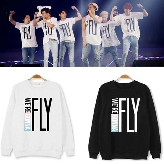 KPOP Boys Sweatshirt – Unisex Casual Concert Pullover for Men & Women with Letter Print