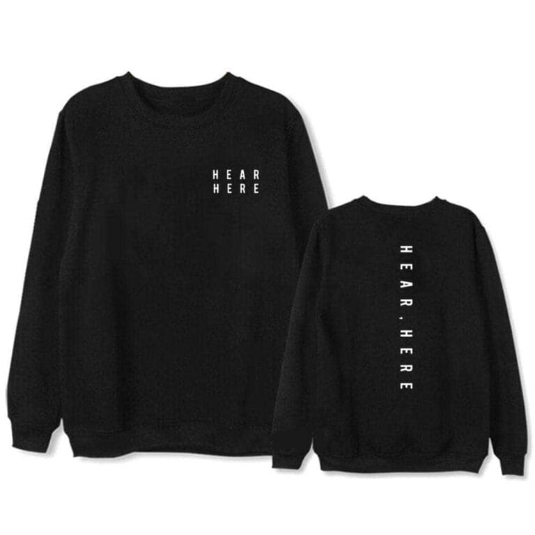 KPOP Boys Sweatshirt – Unisex Casual Concert Pullover for Men & Women with Letter Print