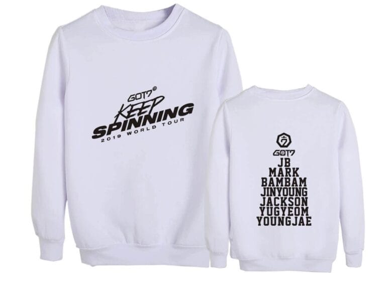 KPOP Boys Sweatshirt – Unisex Casual Concert Pullover for Men & Women with Letter Print