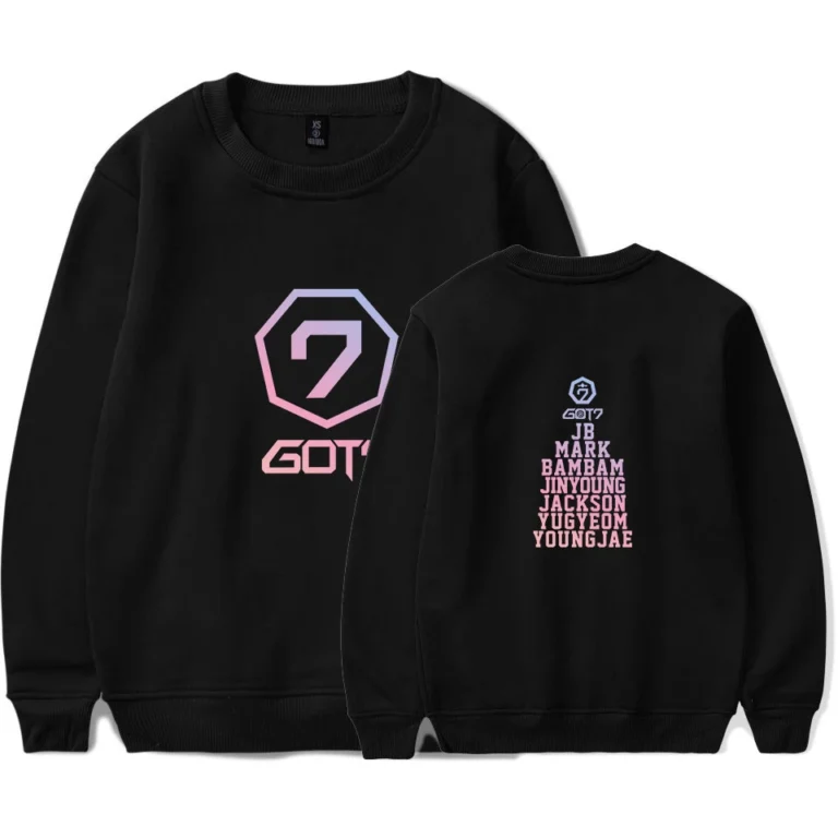 KPOP Boys Sweatshirt – Unisex Casual Concert Pullover for Men & Women with Letter Print