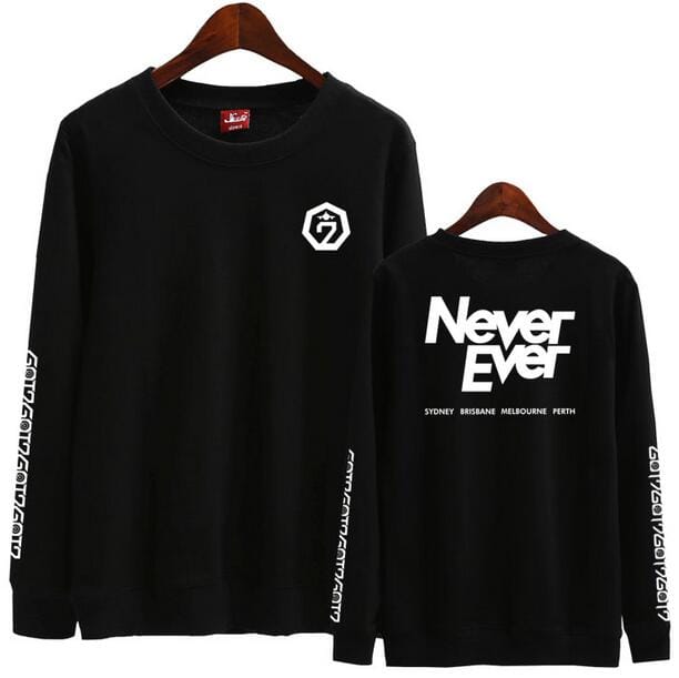 KPOP Boys Sweatshirt – Unisex Casual Concert Pullover for Men & Women with Letter Print