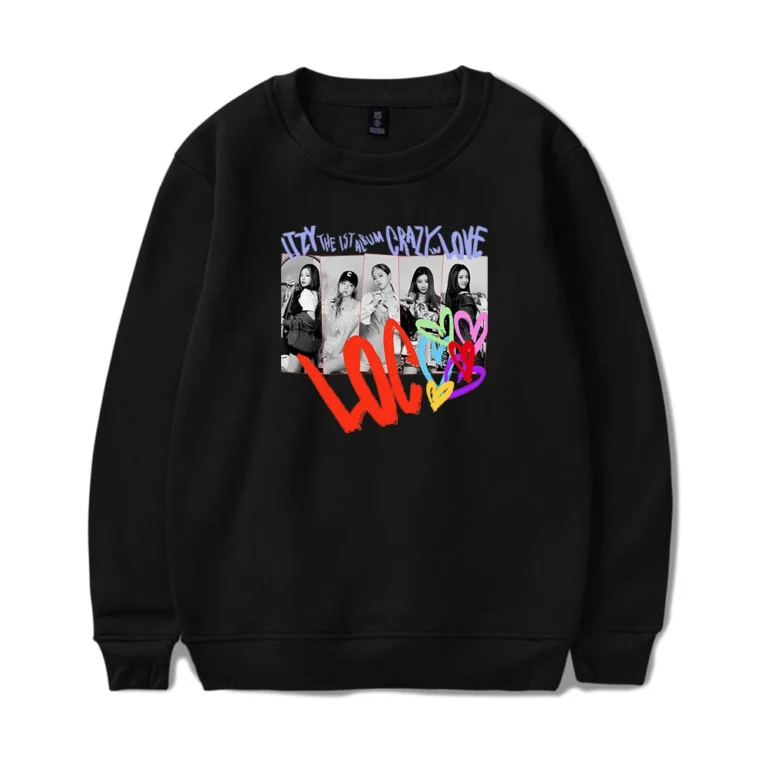 KPOP Boys Sweatshirt – Unisex Casual Concert Pullover for Men & Women with Letter Print