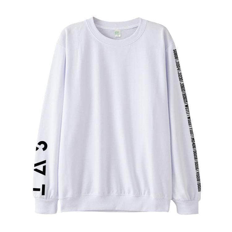 KPOP Boys Sweatshirt – Unisex Casual Concert Pullover for Men & Women with Letter Print