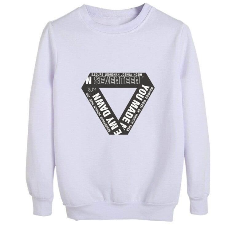 KPOP Boys Sweatshirt – Unisex Casual Concert Pullover for Men & Women with Letter Print