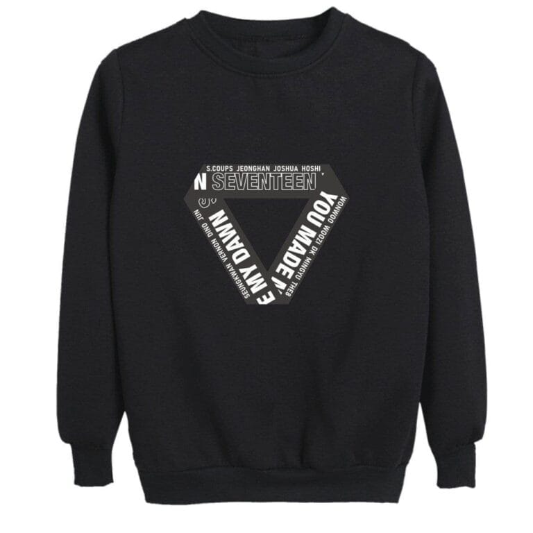 KPOP Boys Sweatshirt – Unisex Casual Concert Pullover for Men & Women with Letter Print