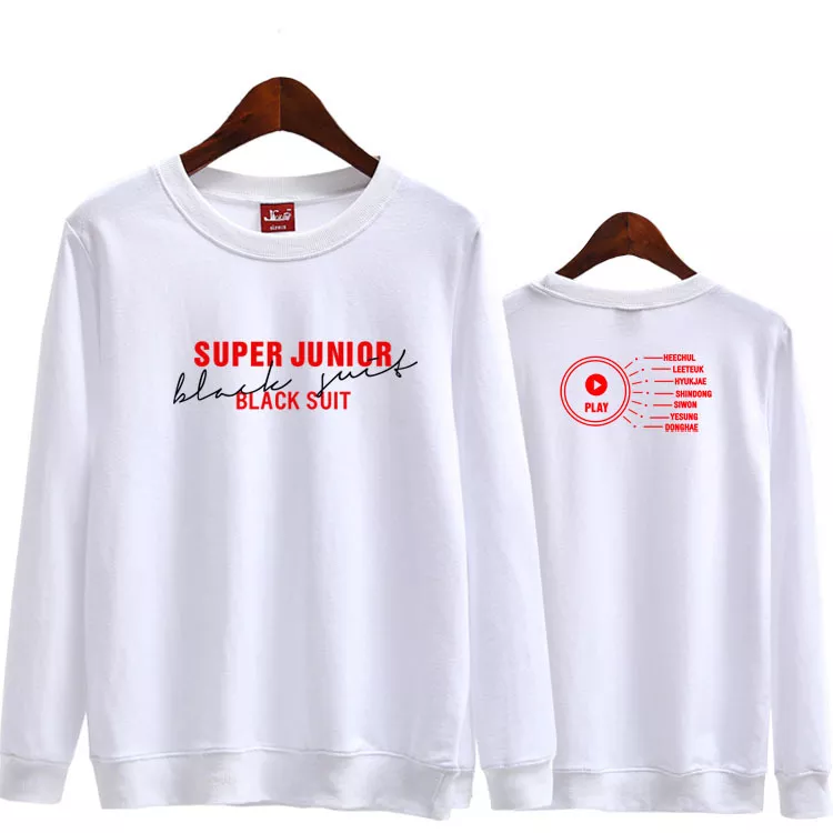 KPOP Boys Sweatshirt – Unisex Casual Concert Pullover for Men & Women with Letter Print