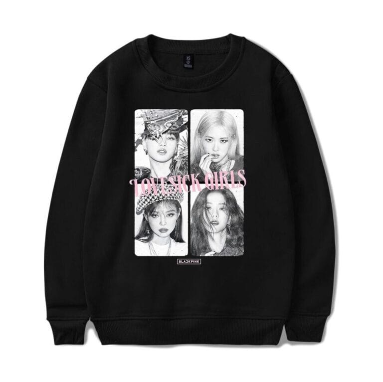 KPOP Boys Sweatshirt – Unisex Casual Concert Pullover for Men & Women with Letter Prin