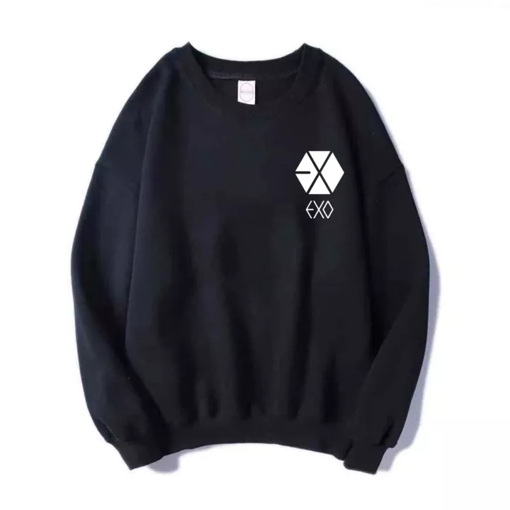 KPOP Boys Sweatshirt – Unisex Casual Concert Pullover for Men & Women with Letter Print