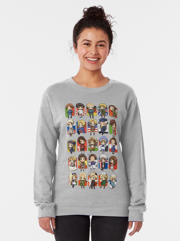 ANIME Boys Sweatshirt – Unisex Casual Concert Pullover for Men & Women with Letter Print