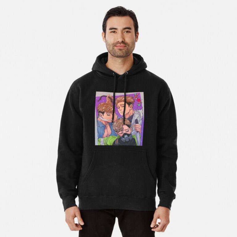 ANIME Boys hoodie – Unisex Casual Concert Pullover for Men & Women with Letter Print