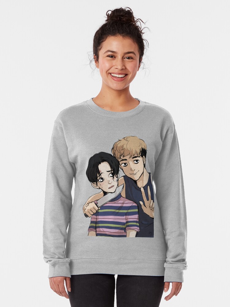 ANIME Boys Sweatshirt – Unisex Casual Concert Pullover for Men & Women with Letter Print