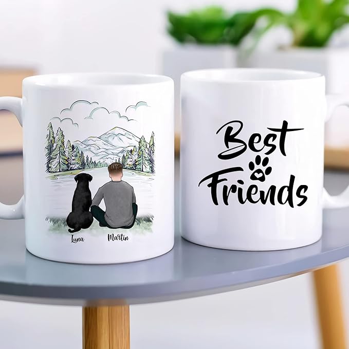 DOG DAD MUG – Unisex Casual Mug for Men & Women with Letter Print